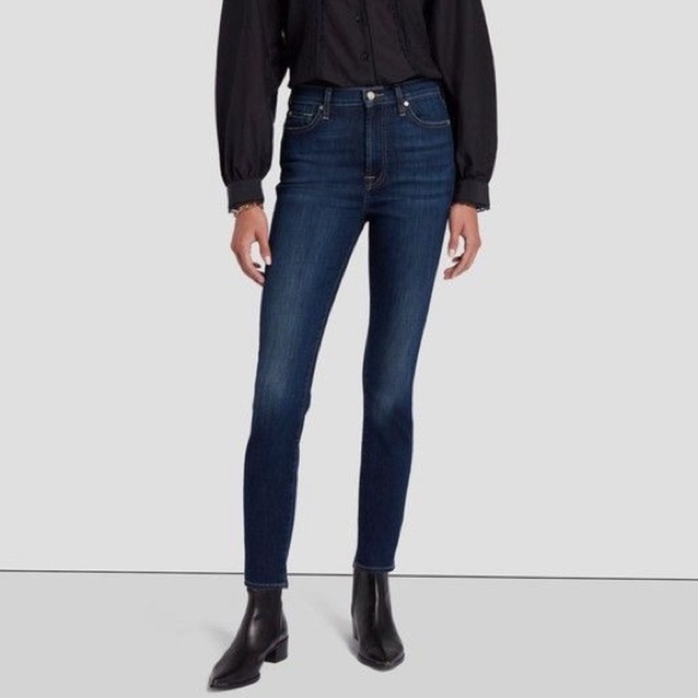 H+M dark denim shaping jeans 25x32